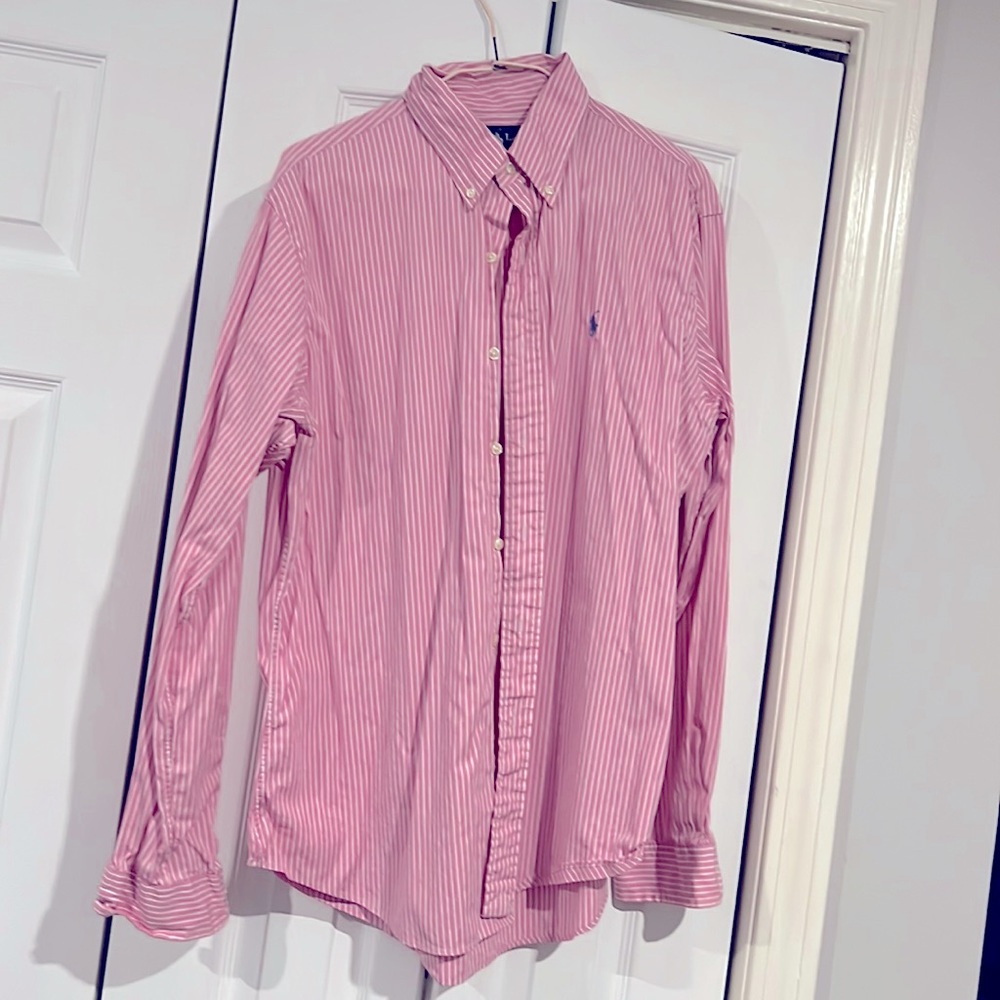 Ralph Lauren Pink Pinstripe Dress Shirt